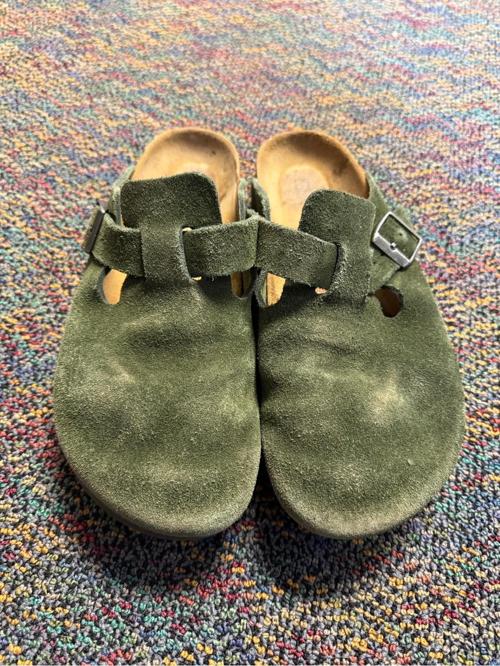 Birkenstock Boston Suede Leather Clogs